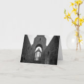 オールドアイリッシュ修道院 カード (黄色い花)