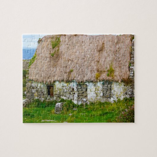 オールドアイルランドコテージゴールウェイアイルランド。 ジグソーパズル (横)