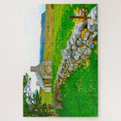 オールドアイルランドコテージゴールウェイアイルランド。 ジグソーパズル (縦)