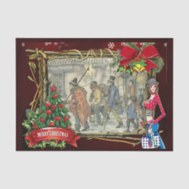 オールドアムステルダムの通りシーン 薄葉紙