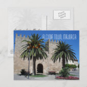 オールドアルクディアタウンマジョルカマヨルカスペインスペイン土産 ポストカード (正面/裏面)