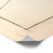 オールドアンティグアの地図（1736年）ヴィンテージワラドリ島アッラ ポスター (角)