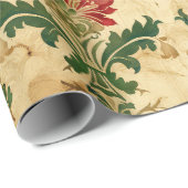 オールドアンティーククリスマスダマスク ラッピングペーパー (ロールコーナー)