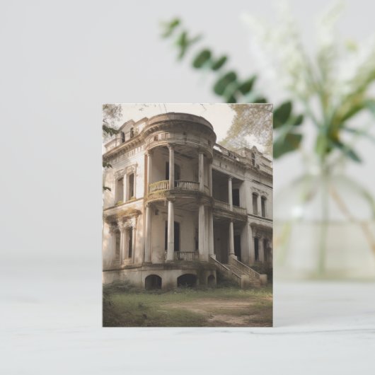 オールドア棄済みホワイトマンションハウス ポストカード (スタンド正面)