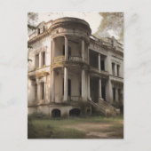 オールドア棄済みホワイトマンションハウス ポストカード (正面)