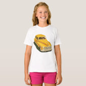 オールドイエローカーガールTシャツ Tシャツ (正面フル)