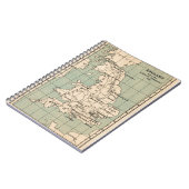 オールドイングランドの地図 ノートブック (左側)