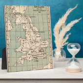 オールドイングランドの地図 フォトプラーク (側面)