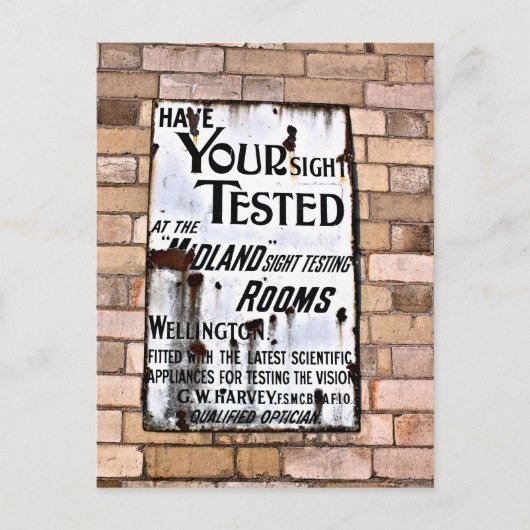 オールドイングランドヴィンテージ標識 ポストカード (正面)