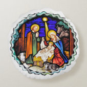 オールドイングランド出生窓 ラウンドクッション (裏面)