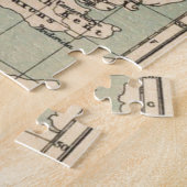 オールドイングランド地図ヴィンテージ統一されたキングダムマップ ジグソーパズル (側面)