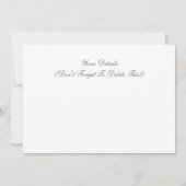 オールドイングランド招待状 (裏面)