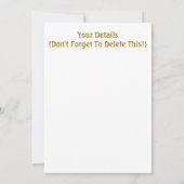 オールドイングランド招待状 (裏面)