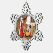 オールドイングランド スノーフレークピューターオーナメント (右)