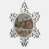 オールドイングランド スノーフレークピューターオーナメント (右)