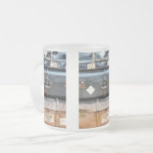 オールドイングランド フロストグラスマグカップ (正面左)