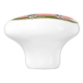 オールドイングリッシュゲームバンタム： BBレッド セラミックノブ (側面)