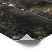 オールドイングリッシュコテージバラガーデン – ヴィンテージアート ポスター (角)