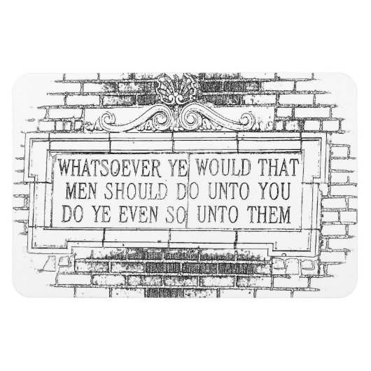 オールドイングリッシュゴールデンルール冷蔵庫 マグネット (横)