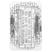 オールドイングリッシュゴールデンルール冷蔵庫 マグネット (縦)