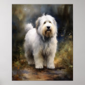 オールドイングリッシュシェプドッグアートプリントポスター ポスター (正面)