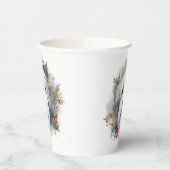 オールドイングリッシュシェプドッグクリスマスリースフェスティバルカップ 紙コップ (左)