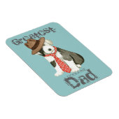 オールドイングリッシュシェプドッグパパ マグネット (右側)