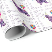 オールドイングリッシュシェプドッグ誕生日 ラッピングペーパー (ロールコーナー)