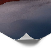 オールドイングリッシュシェプドッグ雪そりのクリスマスデコール ポスター (角)