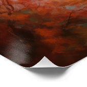 オールドイングリッシュシェプドッグin紅葉秋インスパイア ポスター (コーナー)