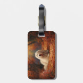 オールドイングリッシュシェプドッグin紅葉秋インスパイア ラゲッジタグ (裏面縦)