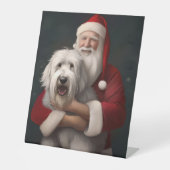 オールドイングリッシュシープドッグウィズサンタクロースフェスティバル 台座サイン (正面)