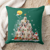 オールドイングリッシュシープドッグトナカイ松クリスマス クッション (ブランケット)