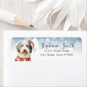 オールドイングリッシュシープドッグ差出人住所ラベル ラベル (インサイチュ)