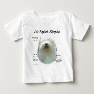 オールドイングリッシュシープドッグ歴史デザイン ベビーTシャツ