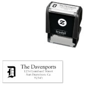 オールドイングリッシュモノグラム差出人住所 セルフインキングスタンプ (インサイチュ)