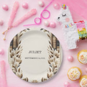 オールドイングリッシュレトロブッククラブカバーブライダルシャワー ペーパープレート (パーティー)