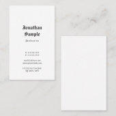 オールドイングリッシュ文字ノスタルジッククラシックなテンプレート 名刺 (正面/裏面)