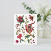 オールドイングリッシュ ジャコビアン刺繍 ポストカード (スタンド正面)