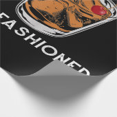 オールドウィスキー飲みカファッションドクテルと呼ぶ ラッピングペーパー (角)