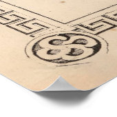 オールドウィスコンシンの地図（1865年）ヴィンテージ州 ポスター (角)