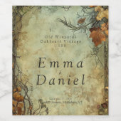 オールドウィンヤー結婚ズ ワインラベル (シングルラベル)