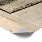 オールドウィーンオーストリアの地図(1739年)ヴィンテージウィーン ポスター (角)