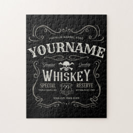 オールドウイスキーパーソナライズされたレーベルヴィンテージバー ジグソーパズル