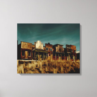 オールドウェスタン幽霊タウン。 キャンバスプリント