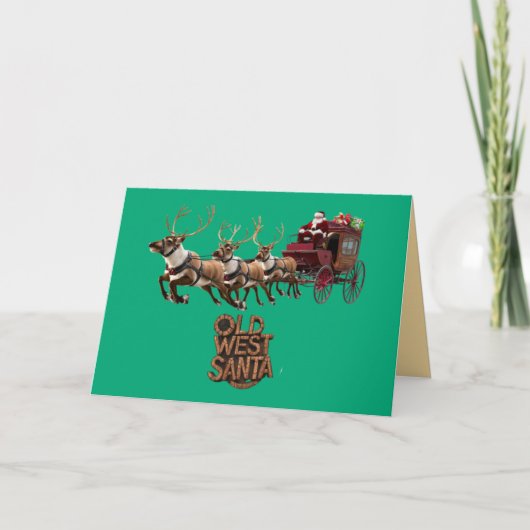 オールドウェストのサンタ カード (正面)