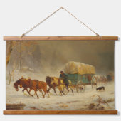 オールドウェストの素朴な生活 オレゴン・トレイルのクマの狩り 吊り下げ型タペストリー (正面)