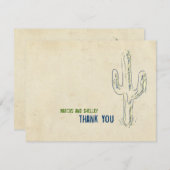 オールドウェストカクタスウエスタンサンキューノーツ 招待状 (正面/裏面)