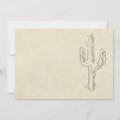 オールドウェストカクタスウエスタン結婚式招待状 招待状 (裏面)