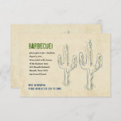 オールドウェストカクタスパーティの招待状 招待状 (正面/裏面)